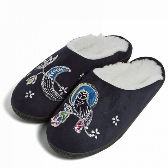 SOLD!!! Vera Bradley Embellished Slippers
